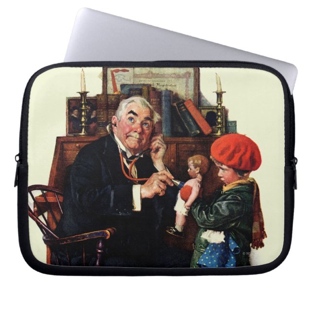 Housse Pour Ordinateur Portable Docteur et la poupée (Devant)