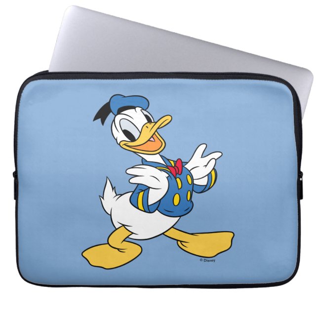 Housse Pour Ordinateur Portable Donald Duck | Pose Fière (Devant)