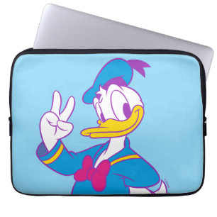 Housse Pour Ordinateur Portable Donald Duck Signe de Paix