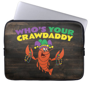 Housse Pour Ordinateur Portable Dont votre père de famille Mardi Gras est drôle