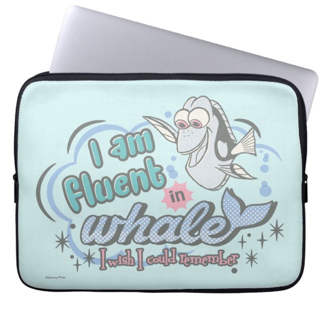 Housse Pour Ordinateur Portable Dory | Je suis Fluent in Whale Comic (Devant)