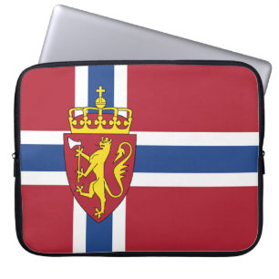 Housse Pour Ordinateur Portable Dossier téléphonique du drapeau norvégien