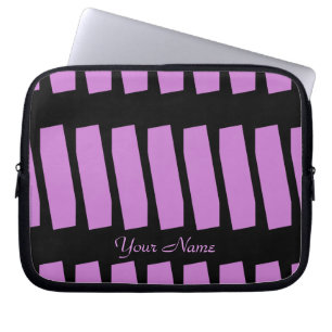 Housse Pour Ordinateur Portable Douille abstraite, Fuschia et noir d'ordinateur