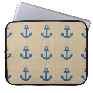 Housse Pour Ordinateur Portable Douille bleue d'ordinateur portable d'ancre de
