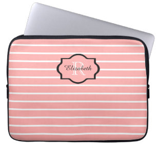 HOUSSE POUR ORDINATEUR PORTABLE DOUILLE CHIC _04 BLUSH/WHITE/BLACK D'IPAD