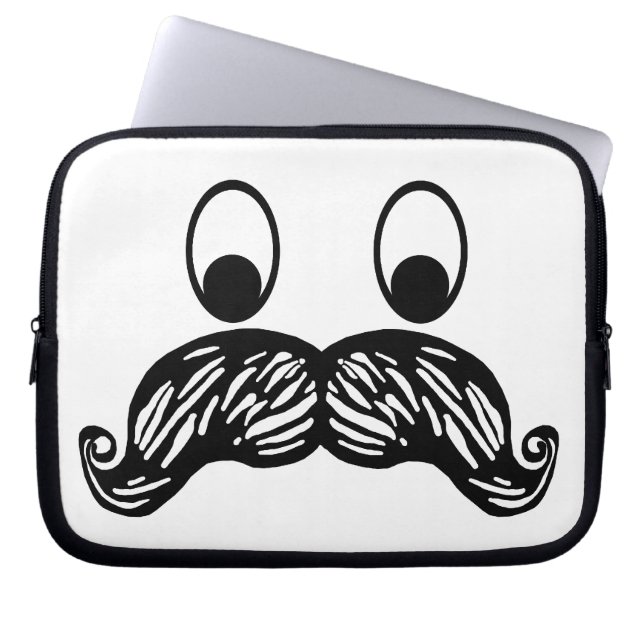 Housse Pour Ordinateur Portable Douille d'ordinateur portable de moustache (Devant)