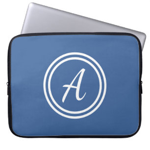 Housse Pour Ordinateur Portable Douille faite sur commande bleue et blanche