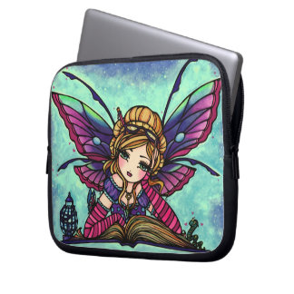 Housse Pour Ordinateur Portable Douille féerique Hannah Lynn d'art d'imaginaire de