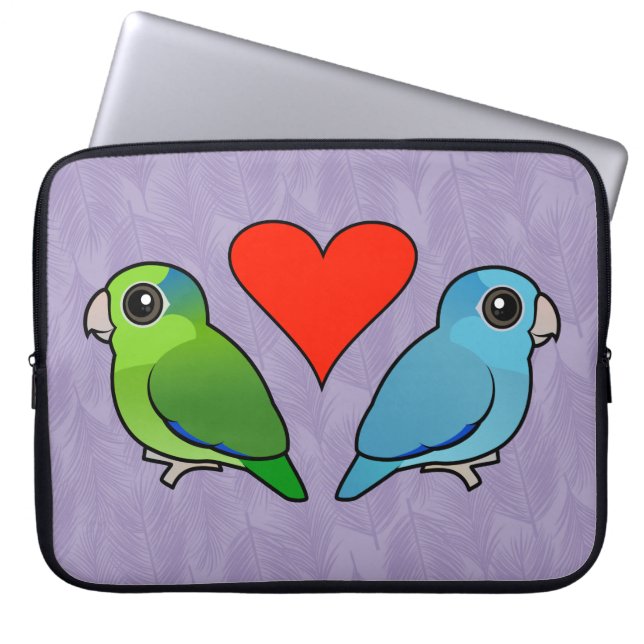 Housse Pour Ordinateur Portable Douille Pacifique de coutume de Parrotlet (Devant)