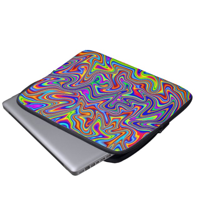 Housse Pour Ordinateur Portable Douille psychédélique vive 10" d'ordinateur (Devant bas)