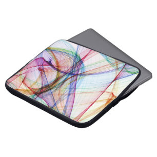Housse Pour Ordinateur Portable Douilles blanches et bleues ABSTRAITES