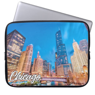 Housse Pour Ordinateur Portable Downtown Chicago, Illinois, États-Unis