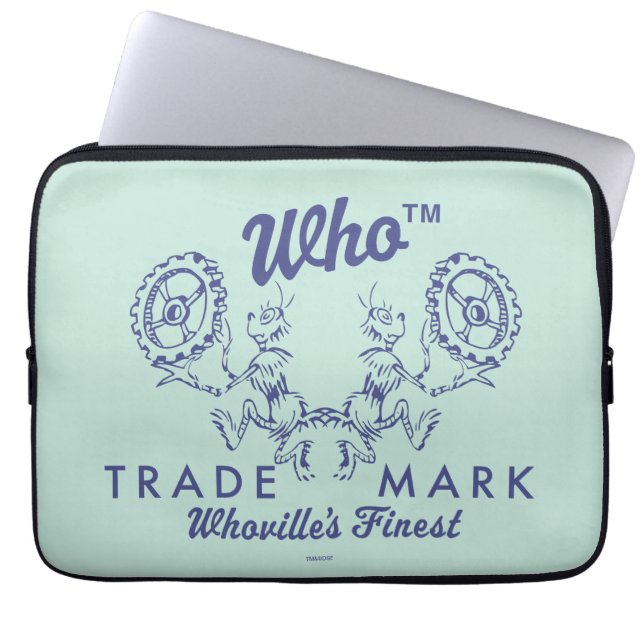 Housse Pour Ordinateur Portable Dr Seuss | Le meilleur logo de Who-ville (Devant)