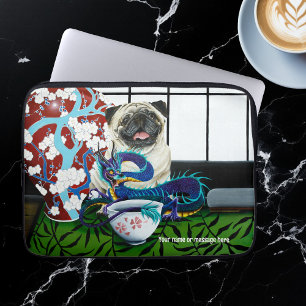 Housse Pour Ordinateur Portable Dragon chinois de Chien carlin