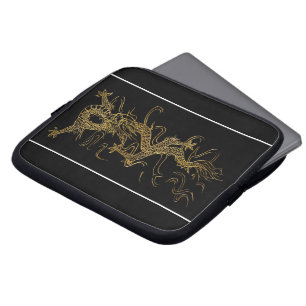 Housse Pour Ordinateur Portable Dragon d'or sur Manche d'ordinateur portable de st