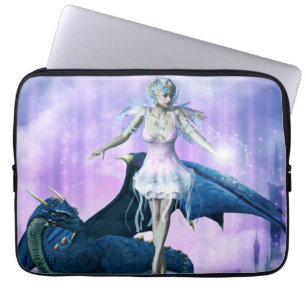 Housse Pour Ordinateur Portable Dragon et Fée