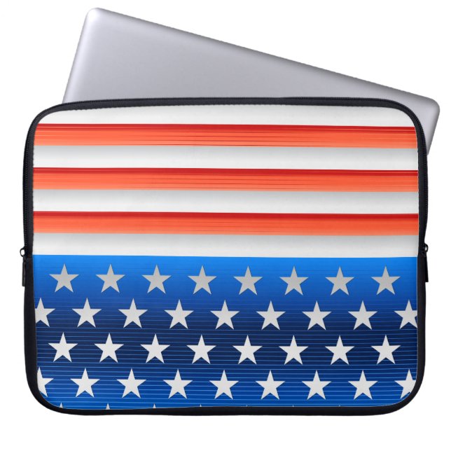 Housse Pour Ordinateur Portable Drapeau américain (Devant)