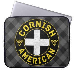 Housse Pour Ordinateur Portable Drapeau américain de Cornouille