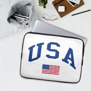 Housse Pour Ordinateur Portable Drapeau américain de la fête de l'indépendance pat