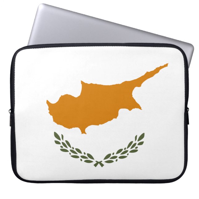 Housse Pour Ordinateur Portable Drapeau de Chypre (Devant)