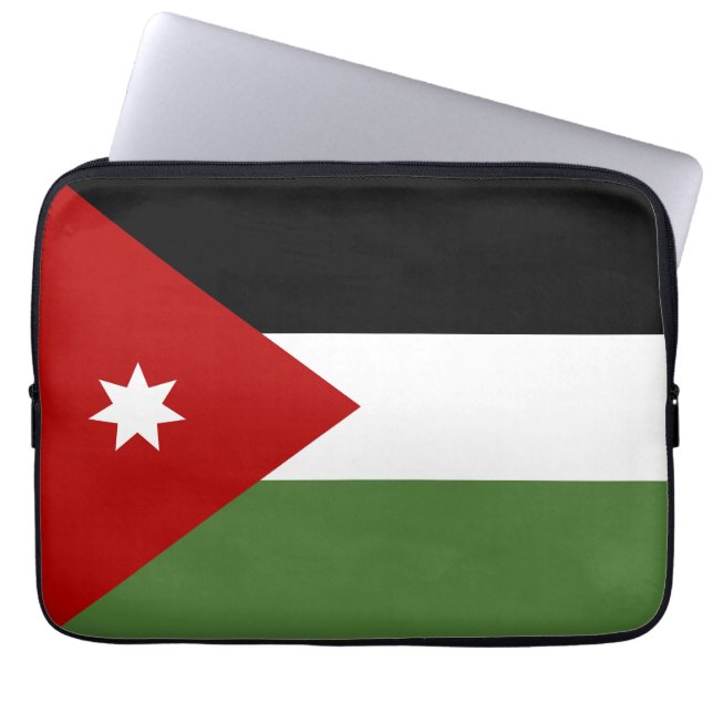 Housse Pour Ordinateur Portable Drapeau de Jordanie (Devant)
