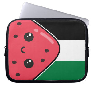 Housse Pour Ordinateur Portable Drapeau de la Palestine mignonne avec Palestin san