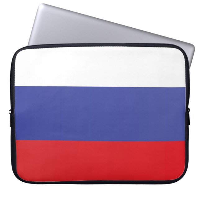 Housse Pour Ordinateur Portable Drapeau de la Russie (Devant)
