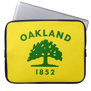 Housse Pour Ordinateur Portable Drapeau de la ville d'Oakland (Californie)