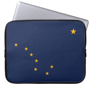 Housse Pour Ordinateur Portable Drapeau de l'Alaska
