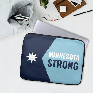 Housse Pour Ordinateur Portable Drapeau de l'État rebelle du Minnesota