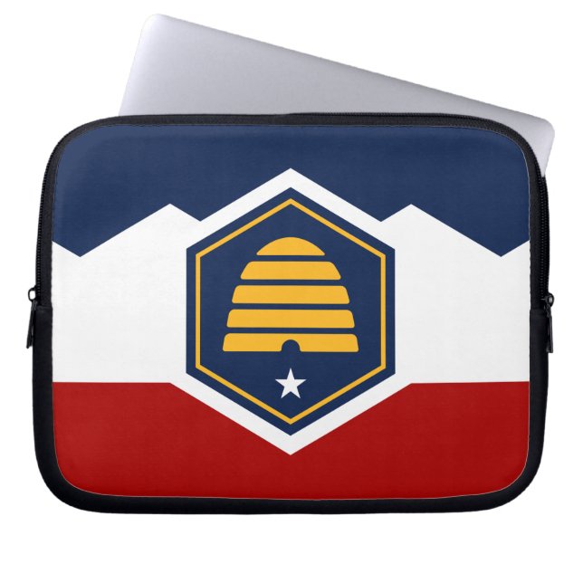 Housse Pour Ordinateur Portable Drapeau de l'Utah sur housse d'ordinateur portable (Devant)