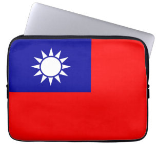 Housse Pour Ordinateur Portable Drapeau de Taïwan : République de Chine, Taipei ch