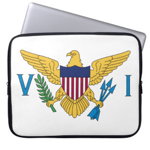 Housse Pour Ordinateur Portable Drapeau des îles Vierges américaines