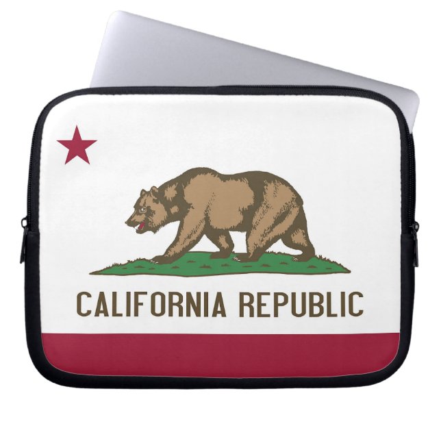 Housse Pour Ordinateur Portable Drapeau d'État de Californie (Devant)