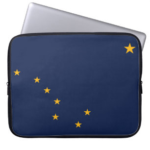 Housse Pour Ordinateur Portable Drapeau d'État de l'Alaska, États-Unis