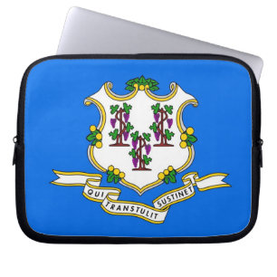 Housse Pour Ordinateur Portable Drapeau d'état du Connecticut