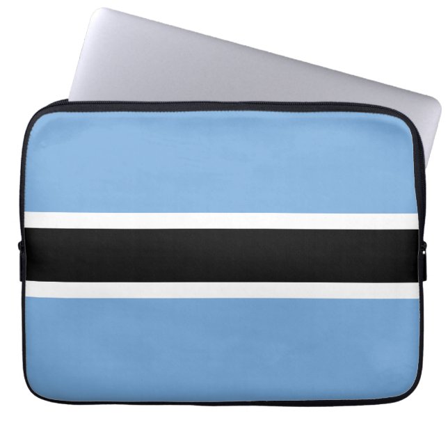 Housse Pour Ordinateur Portable Drapeau du Botswana (Devant)