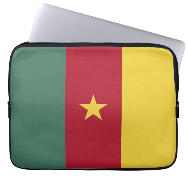 Housse Pour Ordinateur Portable drapeau du Cameroun (Devant)