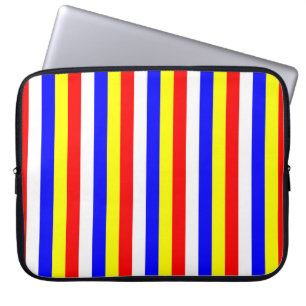 Housse Pour Ordinateur Portable drapeau du Cap-Vert rayures pays motif symbole