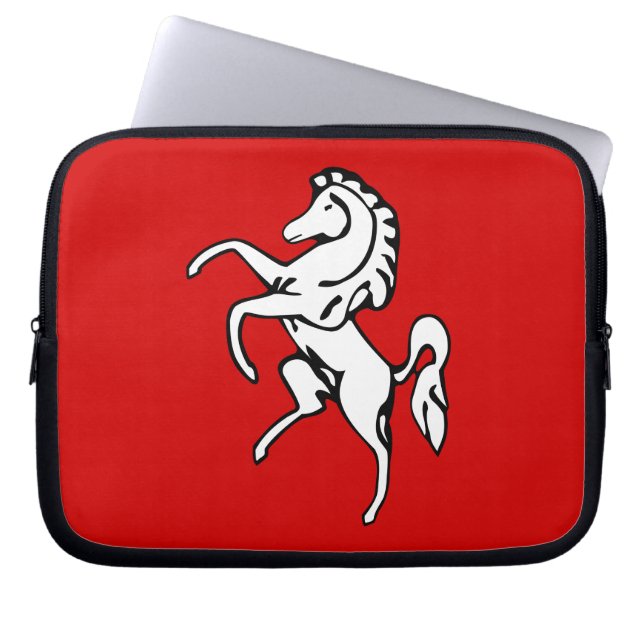 Housse Pour Ordinateur Portable Drapeau du comté de Kent (Devant)