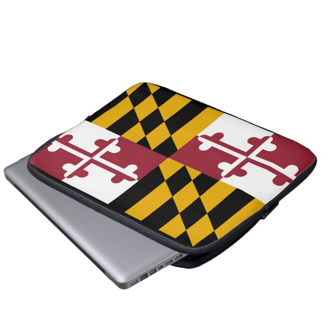 Housse Pour Ordinateur Portable Drapeau du Maryland (Devant bas)