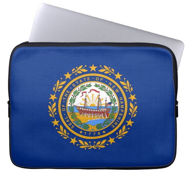 Housse Pour Ordinateur Portable Drapeau du New Hampshire (Devant)