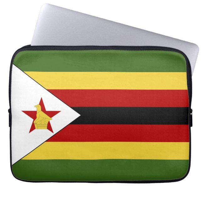 Housse Pour Ordinateur Portable drapeau du Zimbabwe (Devant)
