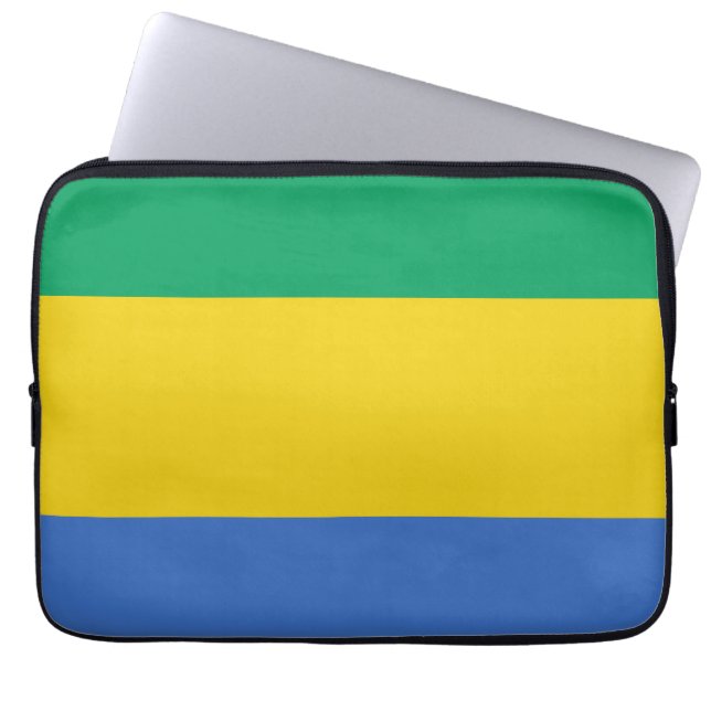 Housse Pour Ordinateur Portable Drapeau Gabon (Devant)