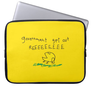 Housse Pour Ordinateur Portable Drapeau Gadsden Gouvernement dehors REE SNEKDROITE