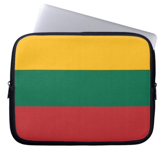 Housse Pour Ordinateur Portable Drapeau lituanien (Devant)