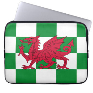 Housse Pour Ordinateur Portable Drapeau mystique de dragon celtique rouge du Pays