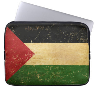 Housse Pour Ordinateur Portable Drapeau palestinien Vintage
