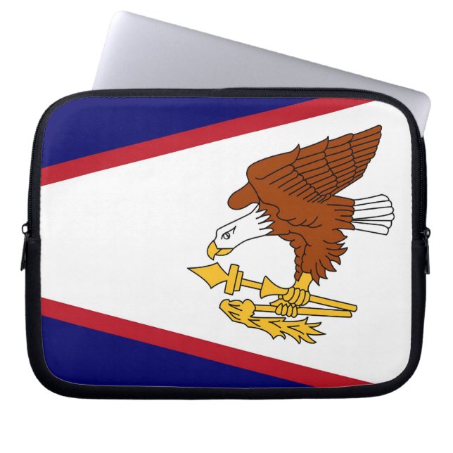 Housse Pour Ordinateur Portable Drapeau pour ordinateur portable Samoa américaines (Devant)
