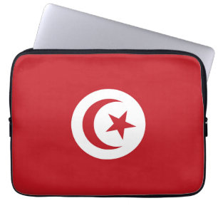Housse Pour Ordinateur Portable Drapeau tunisien